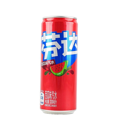 Fanta Modern Can Watermelon Flavor, 11.16 fl oz*6