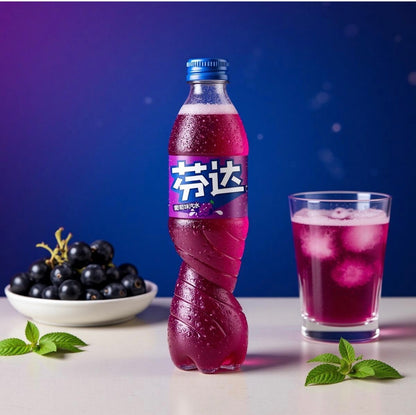 Fanta Grape Flavored Soda -, 16.9 fl oz Import Bottle