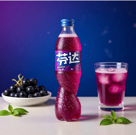 Fanta Grape Flavored Soda -, 16.9 fl oz Import Bottle