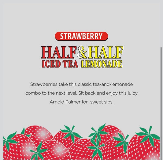 AriZona Arnold Palmer Strawberry - Half & Half, Big Can, 22 Fl Oz