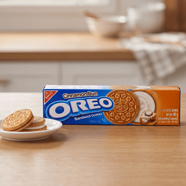Cinnamon Bun Oreos - Sandwich Cookies, 2.82 oz