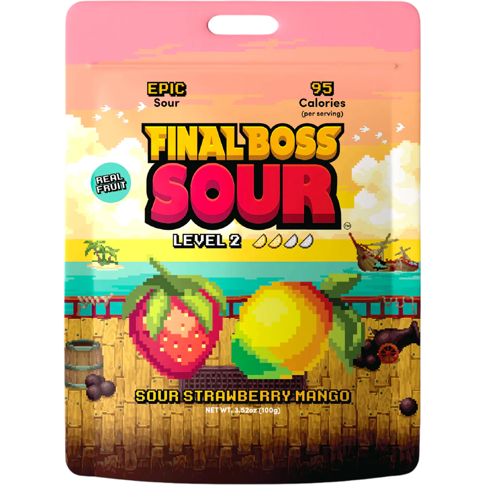 Final Boss Sour Level 2 Sour Strawberry Mango