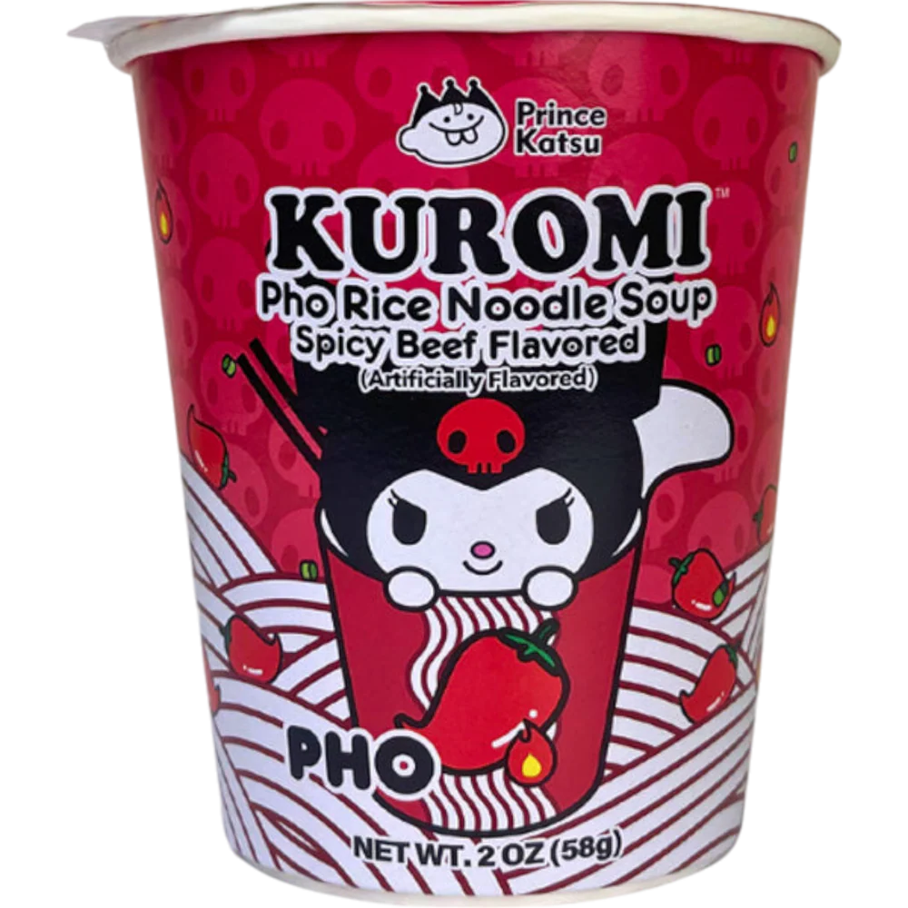 Kuromi Pho Rice Noodle Soup Spicy Beef 6 Count