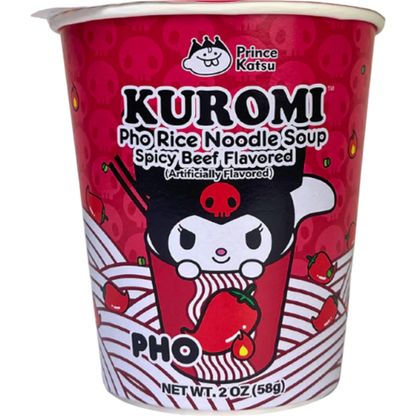 Kuromi Pho Rice Noodle Soup Spicy Beef 6 Count