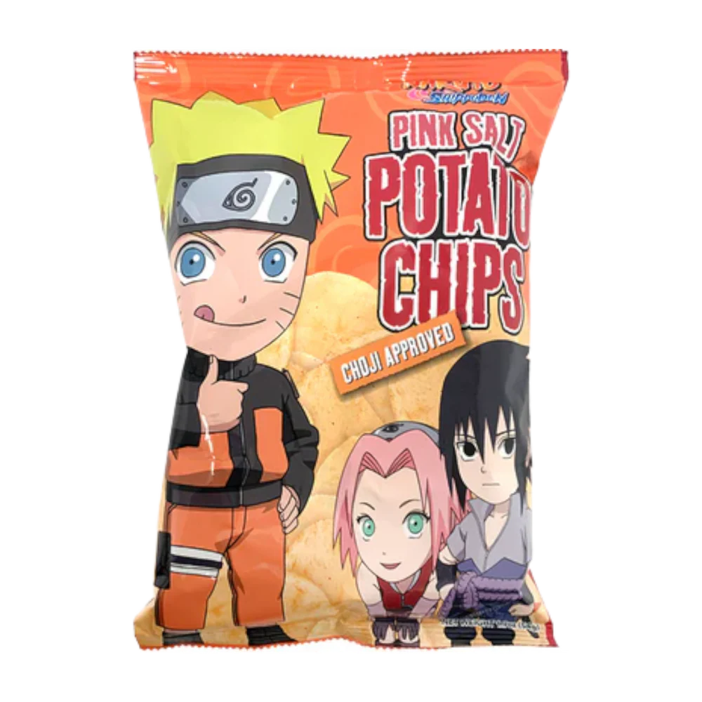 Naruto Pink Salt Potato Chips